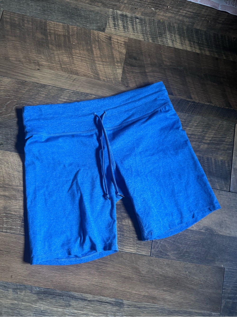 Rabbit Women's Blue Stretch Bike Shorts with Drawstring Waist